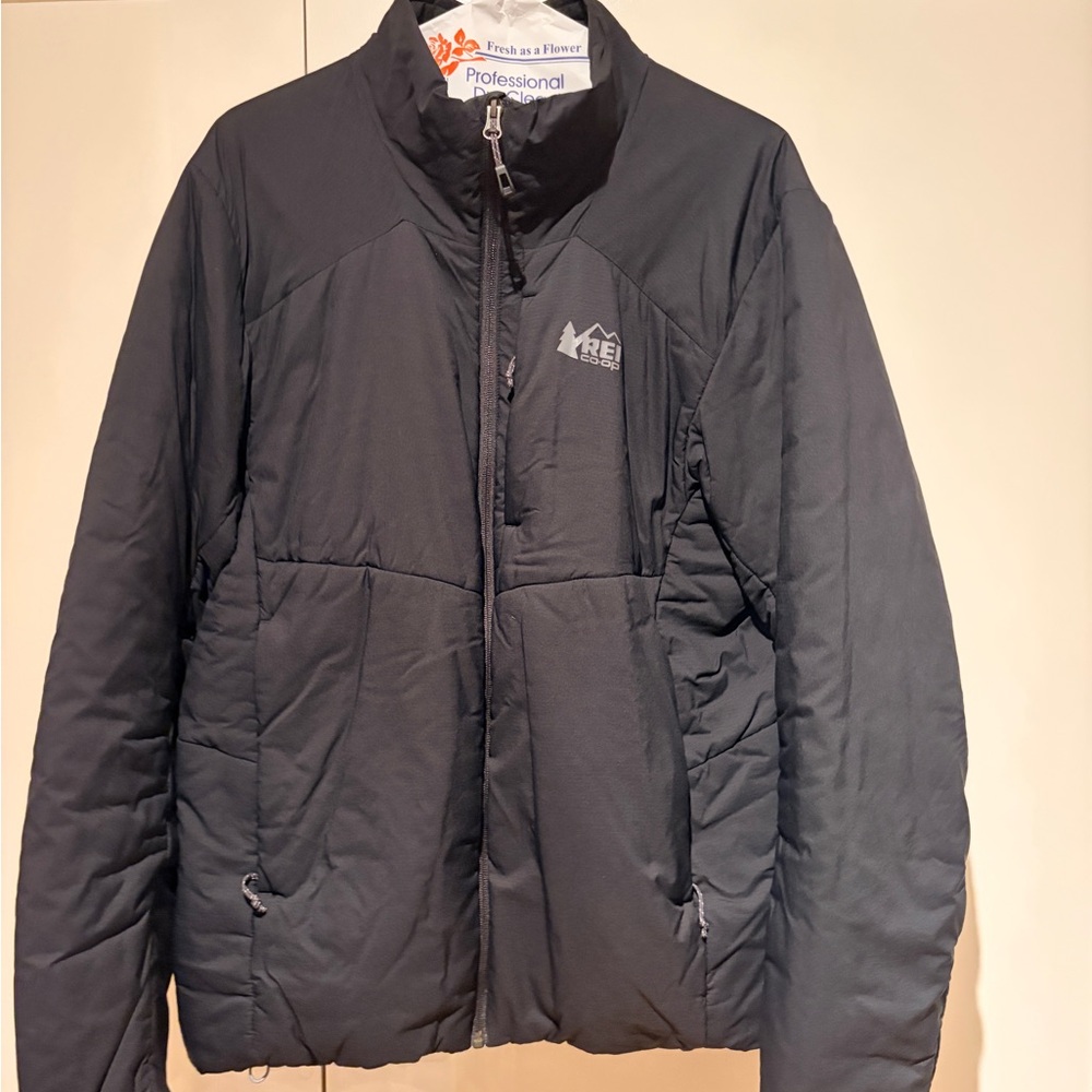 REI Men's Dark Black Puffer Jacket
